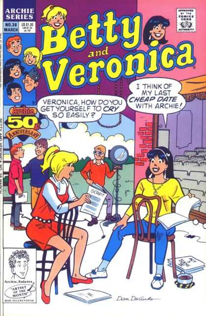 Betty and Veronica 38 - No 38 - Archie 50th Anniverary - Artist Of The Month - Acting - Scripts