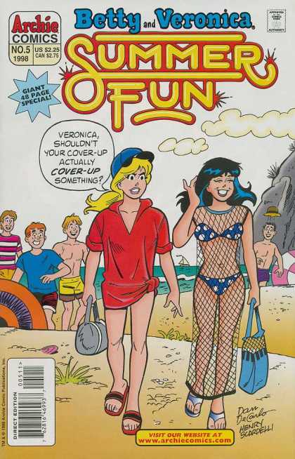 Betty & Veronica Summer Fun 5 - Archie Comics - Betty And Veronica - Girls - Boys - Beach