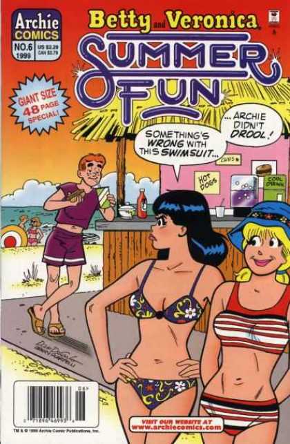 Betty & Veronica Summer Fun 6 - Archie Comics - Giant Size - Woman - Man - Beach