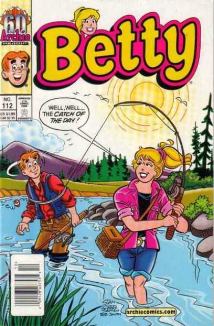 Betty 112 - Water - Archie - Fishing Pole - Sun - Rocks - Stan Goldberg