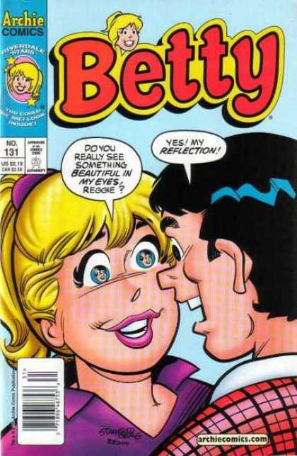 Betty - Archie Comics - Pink Lipstick - Blonde Hair - Purple Shirt - Stan Goldberg Betty 131 - Betty - Archie Comics - Pink Lipstick - Blonde Hair - Purple Shirt - Stan Goldberg