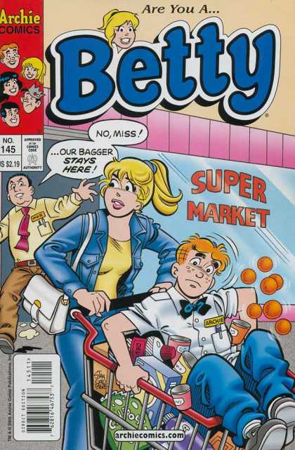 Bagger - Super Market - Shopping Cart - Archie - Groceries - Stan Goldberg Betty 145 - Bagger - Super Market - Shopping Cart - Archie - Groceries - Stan Goldberg
