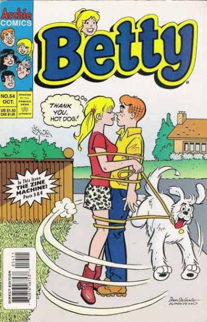 Betty 54 - Dog - Leash - Fence - Teens - House