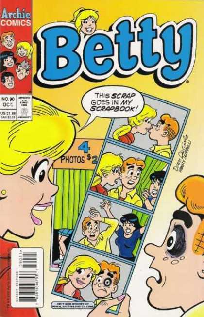 Betty 90 - Photos - Archi Comics - Scrap Book - Kissing - Girls