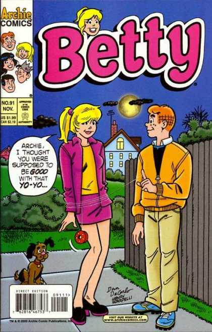 Archie - Yo-yo - Moon - Fence - Tied Betty 91 - Archie - Yo-yo - Moon - Fence - Tied