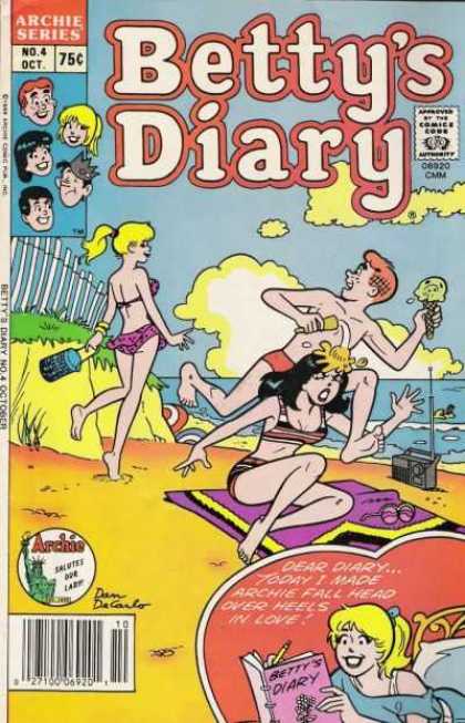 Betty's Diary 4 - Archie Series - No 4 - October - Veronica - Beach