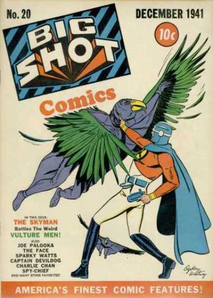 Big Shot 20 - The Skyman - Vulture Men - Joe Palooka - The Face - Captain Devildog