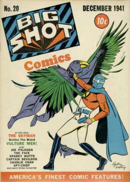 Big Shot 20 - The Skyman - Vulture Men - Joe Palooka - The Face - Captain Devildog