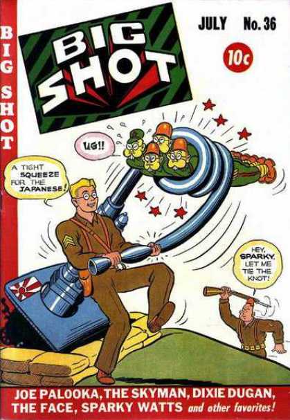 Big Shot 36 - Joe Palooka - The Skyman - Dixie Dugan - The Face - Sparky Watts