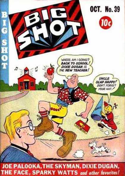 Big Shot 39 - New Teacher - Back To School - Dunce Cap - Books - Dog