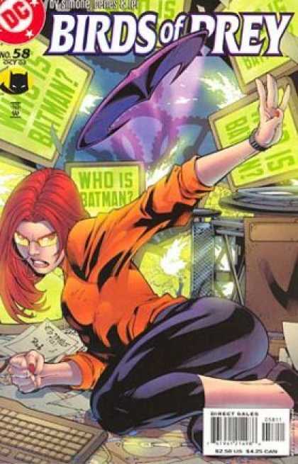 Dc - Batman - Redhead - Woman - Computer - Ed Benes Birds of Prey 58 - Dc - Batman - Redhead - Woman - Computer - Ed Benes