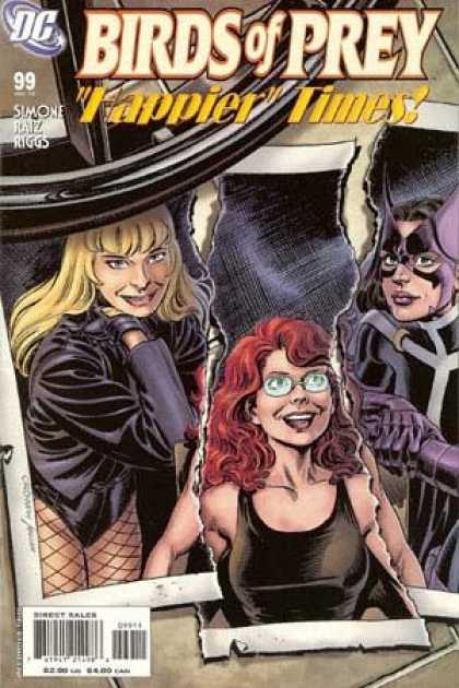Ripped Photograph - Blonde Hair - Red Hair - Glasses - Masked Costume - Jerry Ordway Birds of Prey 99 - Ripped Photograph - Blonde Hair - Red Hair - Glasses - Masked Costume - Jerry Ordway