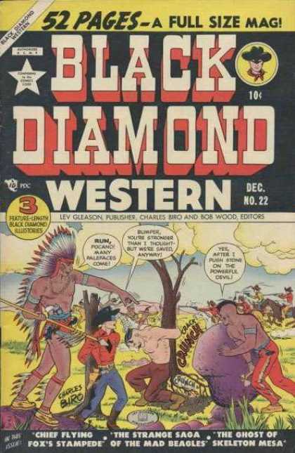 Black Diamond Western 22 - Indian - Rock - Prisoner - Spear - Horses