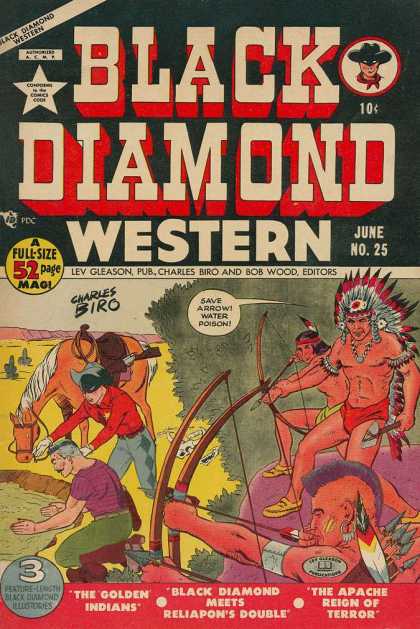 Black Diamond Western 25 - Arrow - Tribals - Diamond - Cowboy - Indians