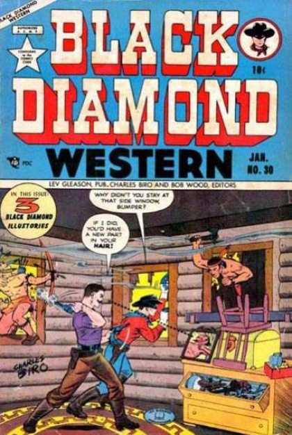 Black Diamond Western 30 - Lev Gleason - Bob Wood - Bumper - Charles Biro - Indian