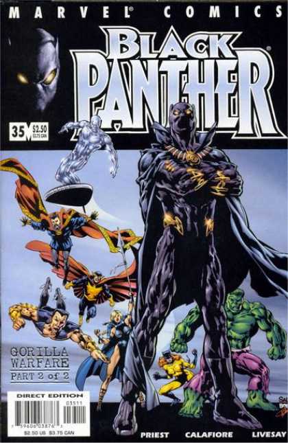 Black Panther (1998) 35 - Marvel - Silver Surfer - Hulk - Gorilla Warfare - Surfboard