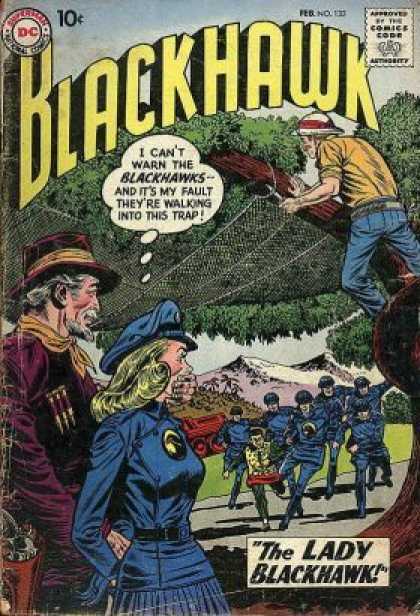 Blackhawk 133 - 10 Cents - Comics Code Authority - Thought Bubble - Prisoner - Woman