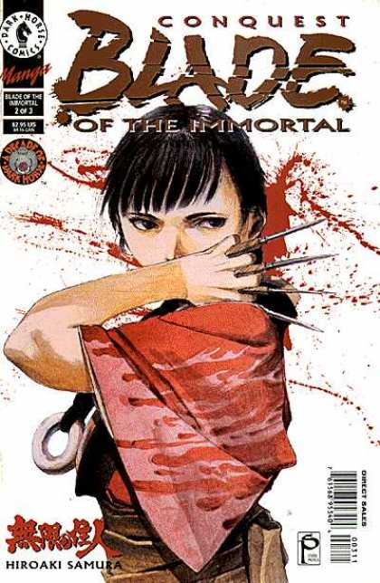 Blade of the Immortal 3 - Blood - Asain Girl - Hiroaki Samura - Knives For Fingers - Dark Horse Comics - Hiroaki Samura