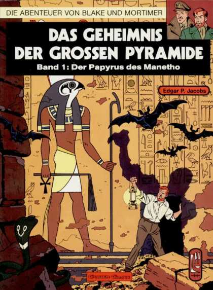 Blake und Mortimer 1 - Blake And Mortimer - Pyramid - Egypt - Hieroglyph - Bats
