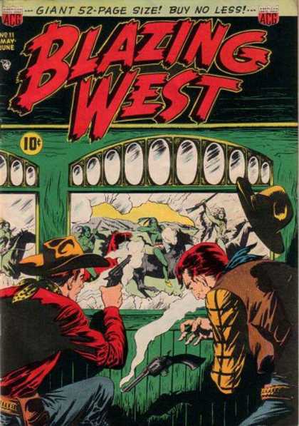 Blazing West 11 - Cap - Gun - Acg - Giant 52 Page Size - Buy No Less