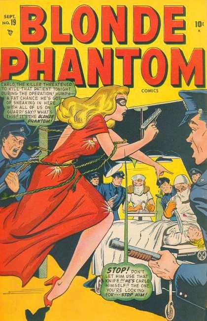 Blonde Phantom 19 - Red Dress - Woman - Mask - Police - Carlo