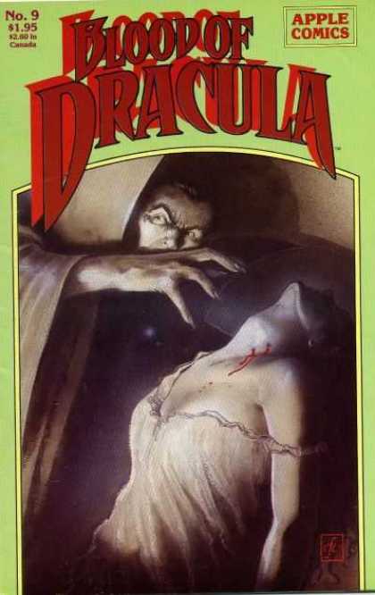 Blood of Dracula 9 - Apple Comics - Vampire - Blood - Victim - Clawed Hands