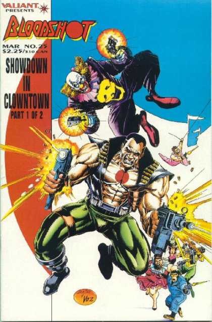 Bloodshot 25 - Clown - Showdown In Clownton - Guns - Clown Suit - Valiant - Michael Bair