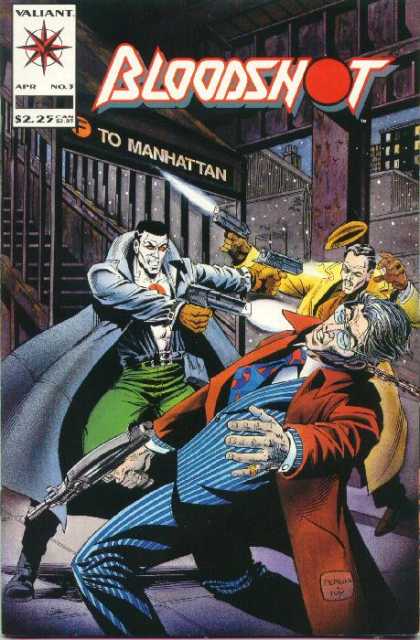 Bloodshot 3 - Valiant - Manhattan - Guns - Suit - Shoot