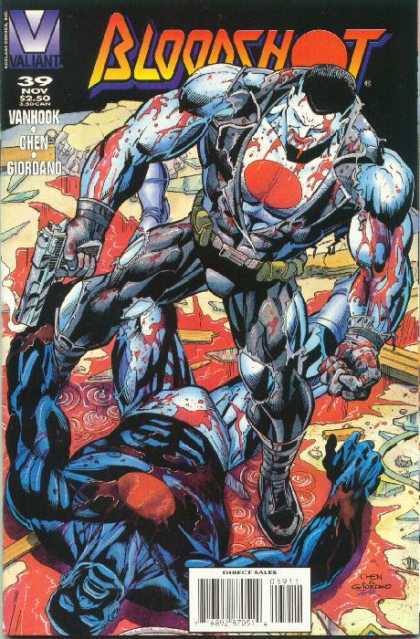 Bloodshot 39 - Gun - Vanhook - Chen - Giordano - Blood Spatter - Dick Giordano, Sean Chen