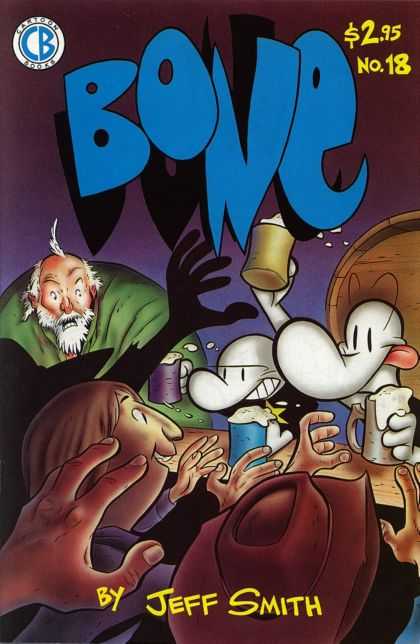 Bone 18 - Cartoon Books - Jeff Smith - Green Cape - White Hair - Blue Mug - Jeff Smith