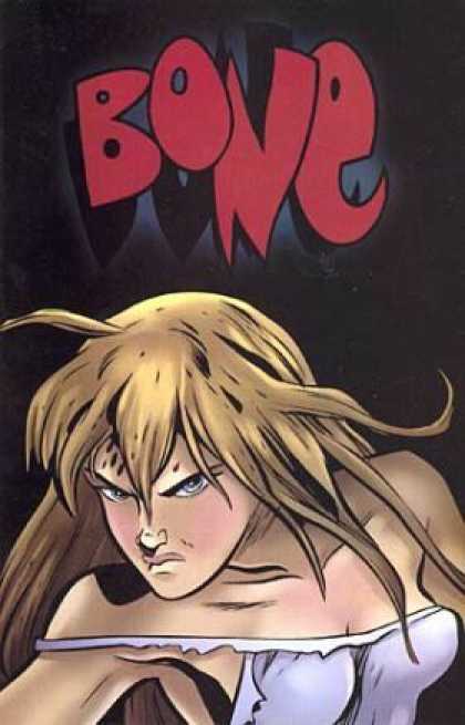 Bone 52 - Female - Mad Expression - Torn Clothes - Wild Hair - White Clothes - Jeff Smith