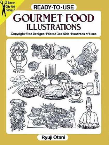 Books About Art - Ready-to-Use Gourmet Food Illustrations (Dover Clip-Art Series)
