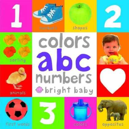 Books About Parenting - Big Board Books Colors, ABC, Numbers (Bright Baby)