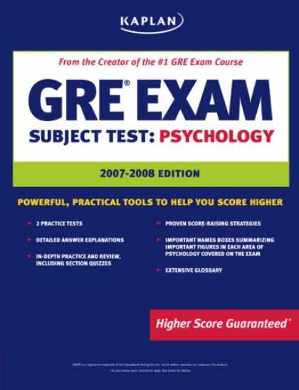 Books About Psychology - Kaplan GRE Psychology, Third Edition (Kaplan Gre Psychology)