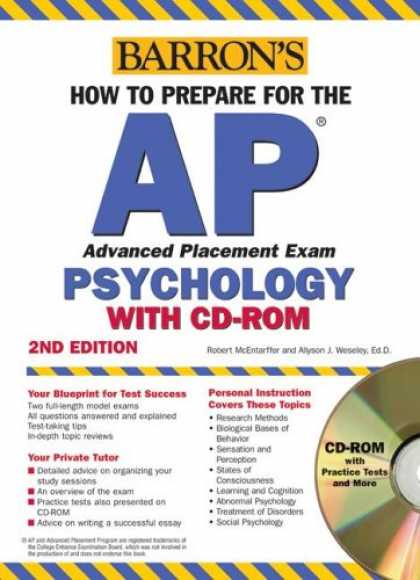 Books About Psychology - How to Prepare for the AP Psychology with CD-ROM (Barron's AP Psychology Exam (W