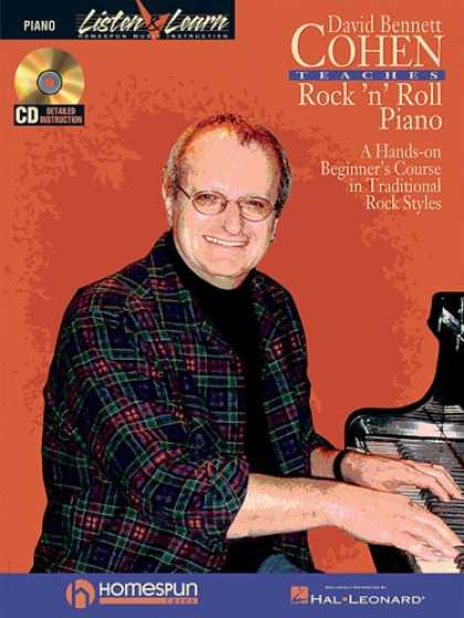 Books About Rock 'n Roll - David Bennett Cohen Teaches Rock'n'Roll Piano: A Hands-On Beginner's Course in T
