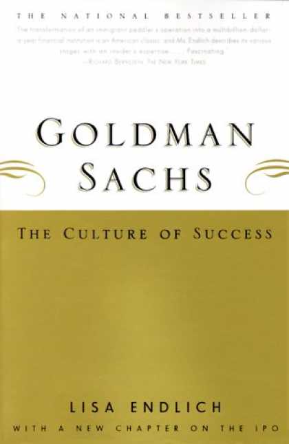 Books About Success - Goldman Sachs : The Culture of Success