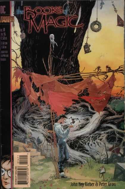 Books of Magic 14 - Vertigo - Man - Tree - Tire - Direct Sales - Charles Vess