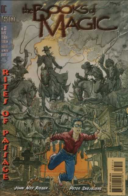 Books of Magic 33 - Cowboy - Lasso - Horse - Bull - Rattlesnake - Michael Kaluta