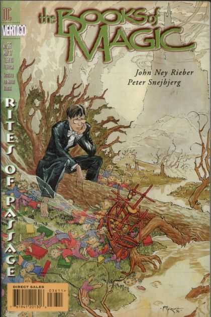 Books of Magic 36 - Rites Of Passage - John Ney Rieber - Peter Snejbjerg - Tuxedo - Top Ship - Michael Kaluta