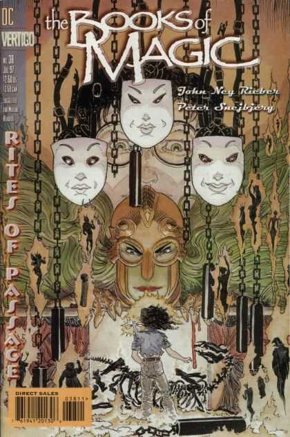 Books of Magic 38 - Masks - Chains - No 38 - Rites Of Passage - Vertigo - Michael Kaluta