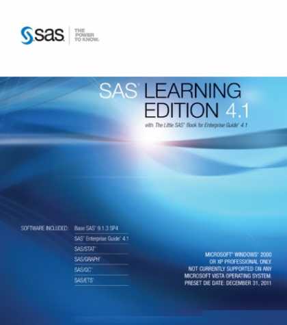 Books on Learning and Intelligence - SAS Learning Edition 4.1: With the Little SAS Book for Enterprise Guide 4.1