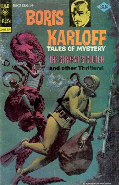 Boris Karloff Tales of Mystery 70 - Gold Key - The Serpents Clutch - Dragon - Divers - Treasures