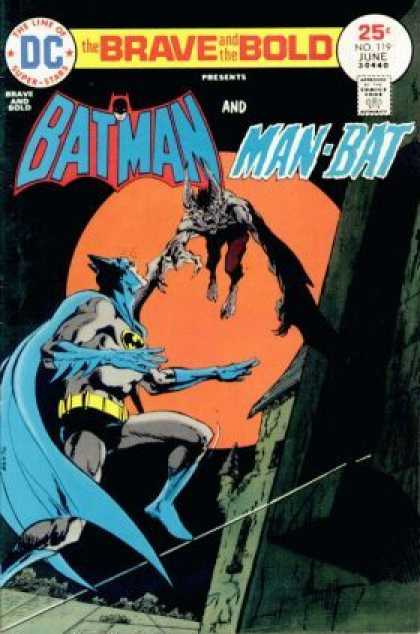 Brave and the Bold 119 - The Line Of Super-stars - Approved By The Comics Code - Presents - Batman - Man-bat - Jim Aparo