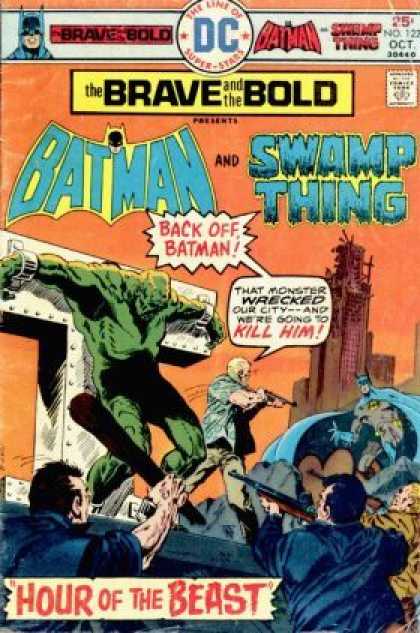 Brave and the Bold 122 - Batman - Swamp Thing - Dc Comics - Hour Of The Beast - Angry Mob - Jim Aparo