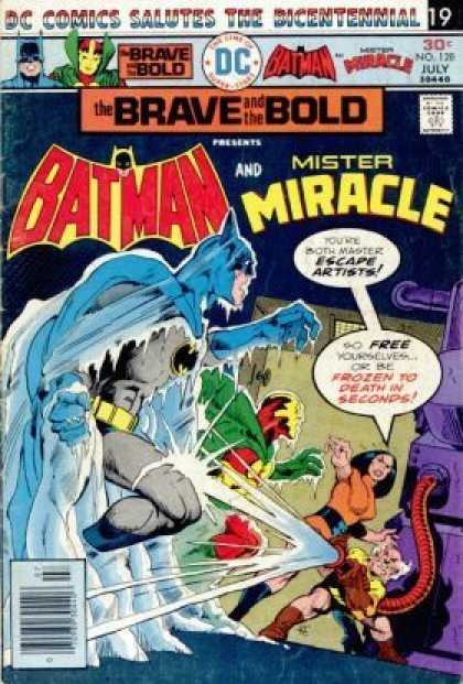 Brave and the Bold 128 - Green Cape - Batman Frozen - Woman Villan - Mister Miracle - Ice Thrower - Jim Aparo