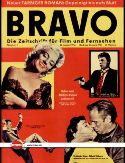 Bravo - 01/56, 26.08.1956 - Marilyn Monroe - Richard Widmark