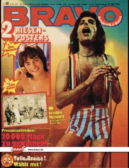 Bravo - 48/76, 18.11.1976 - Freddie Mercury (Queen)
