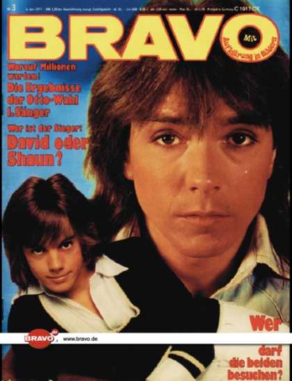 Bravo - 03/77, 06.01.1977 - David Cassidy & Shaun Cassidy
