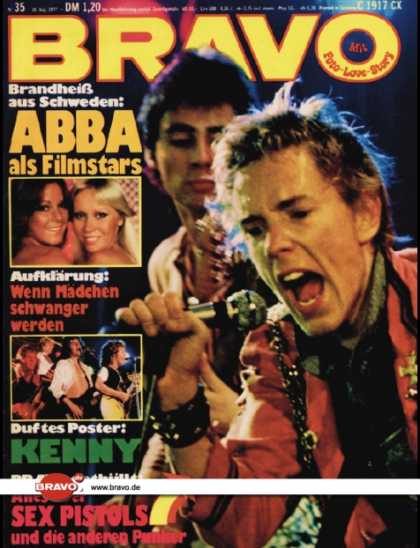 Bravo - 35/77, 18.08.1977 - Sex Pistols - Abba